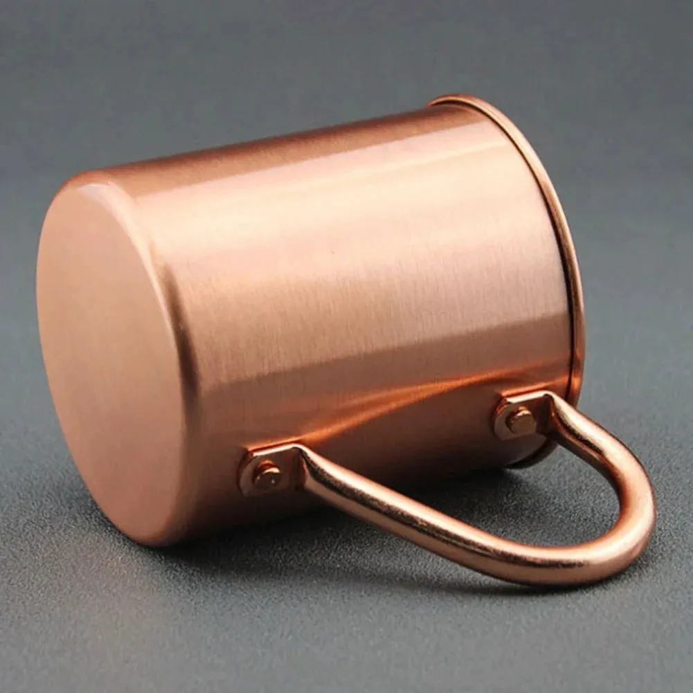 450ML Copper Mug Water Cup Moscow Mule Cup Straight Body Curling Cup Bar Cocktail Glass Beer Mug