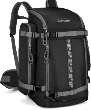 65L Ski Boot Bag,Large Duffle Travel Bag,1680D Nylon Waterproof Padded Ski Boot Bag Backpack For Women Men Kids
