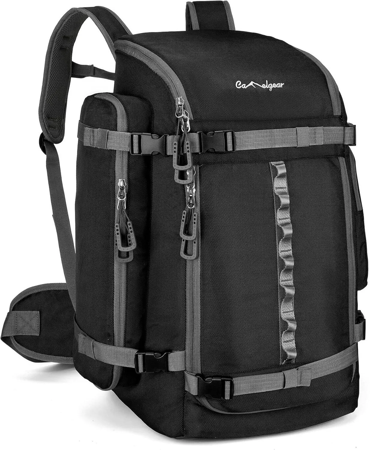 65L Ski Boot Bag,Large Duffle Travel Bag,1680D Nylon Waterproof Padded Ski Boot Bag Backpack For Women Men Kids