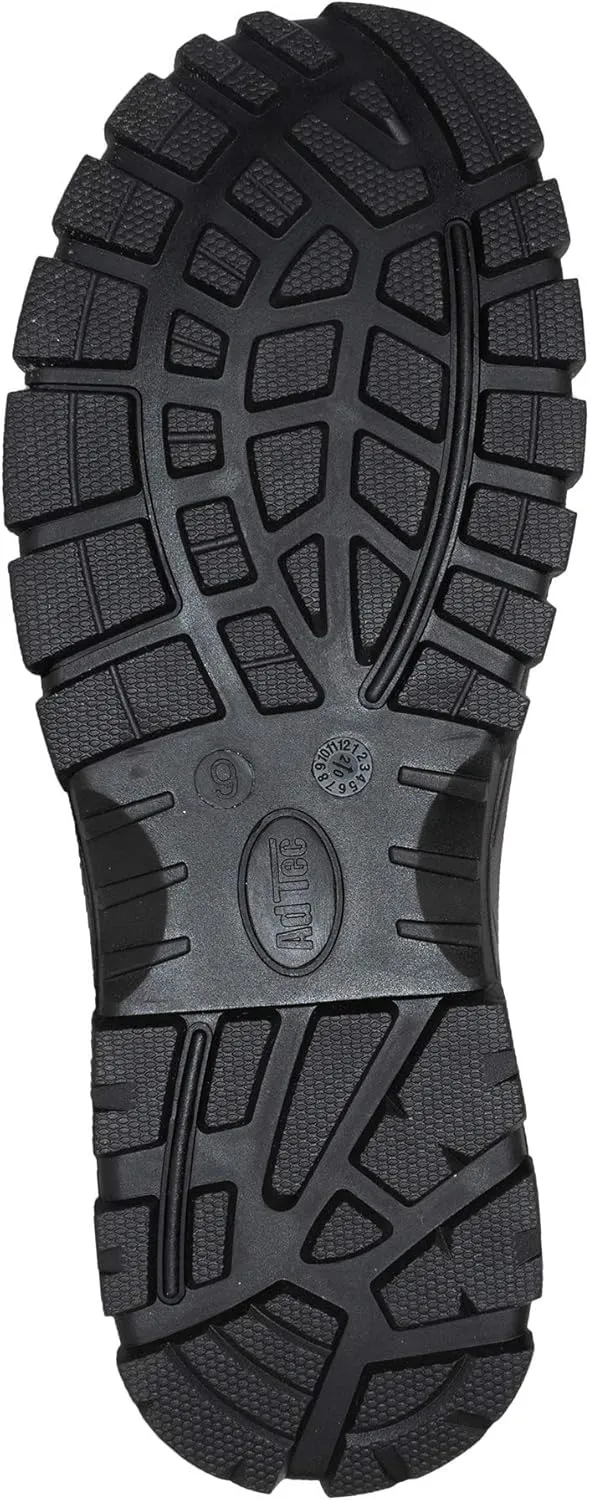 Ad Tec 6" Heavy Duty Waterproof Safety Work Boots For Men - Composite Toe, Durable Leather With Slip Resistant Rubber Outsole