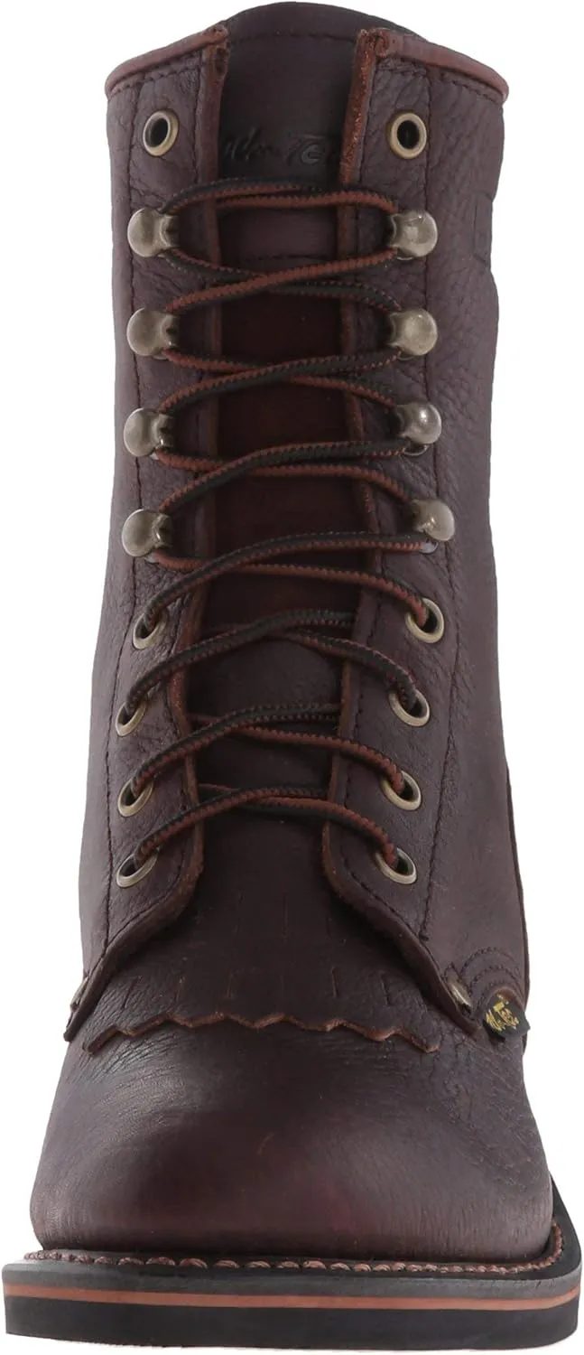 Ad Tec 8" Mid Calf Work Boots For Women Durable Full Grain Tumbled Leather & Oil Resistant Outsole Tall Packer Botas