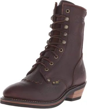 Ad Tec 8" Mid Calf Work Boots For Women Durable Full Grain Tumbled Leather & Oil Resistant Outsole Tall Packer Botas