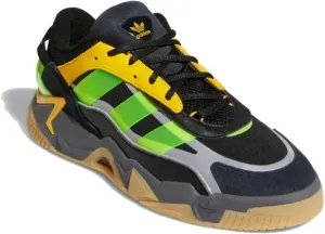 adidas Mens Niteball 2.0 Jamaica Mid Shoes, Black Signal Green