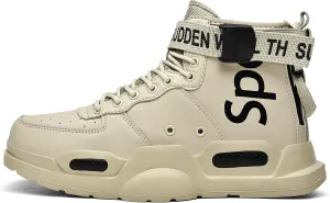 Ahico Mens Fashion Sneakers High Top Walking Shoes Sport Athletic Casual Shoe Vogue Stylish Men