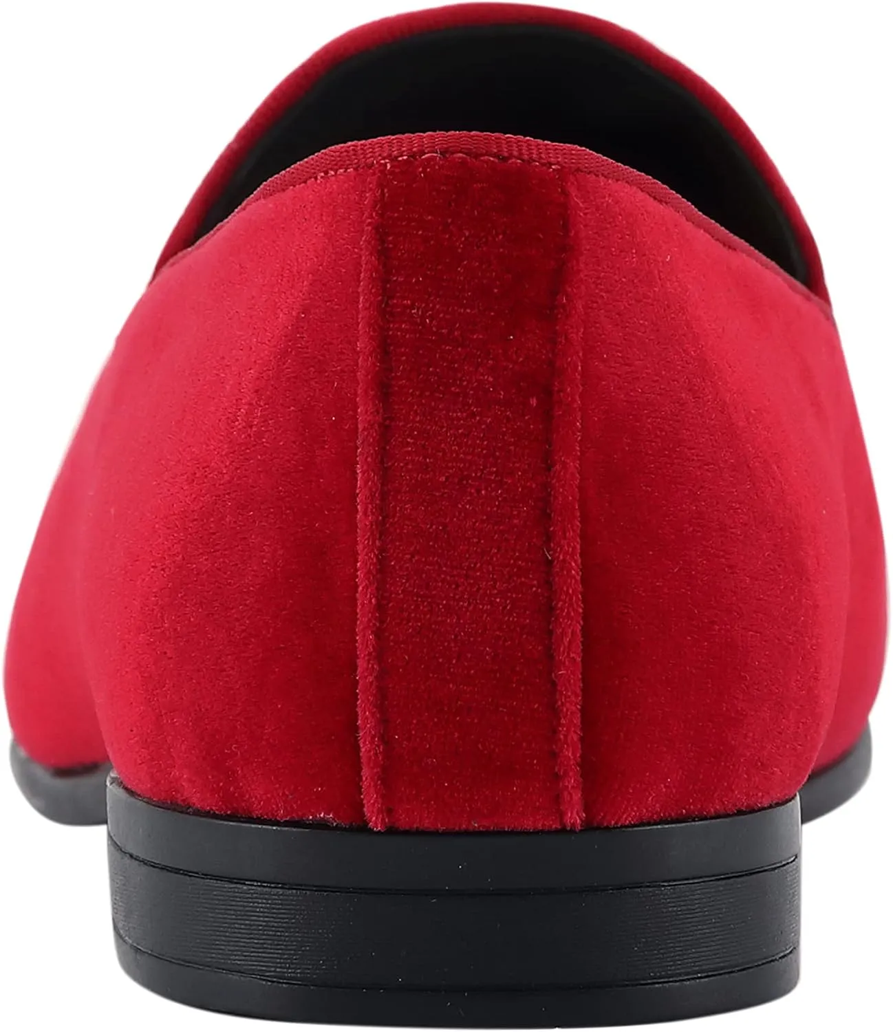 Amali Tiago- The Original Men's Faux Velvet Slip On Loafer with Jeweled Bit and Matching Piping - Mens Smoking Slip On Shoes - Formal Tuxedo Dress Shoe Loafers for Men