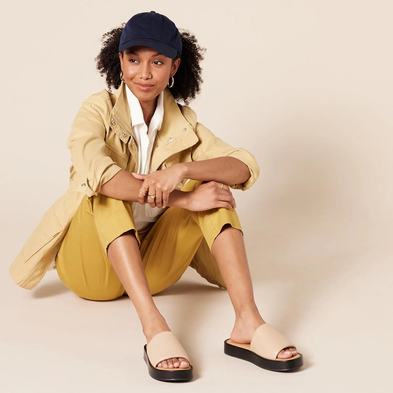 Amazon Essentials Women's Slide Flatform Sandal