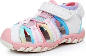 Apakowa Kid's Boy's Girl's Soft Sole Close Toe Sport Beach Sandals (Toddler/Little Kid)