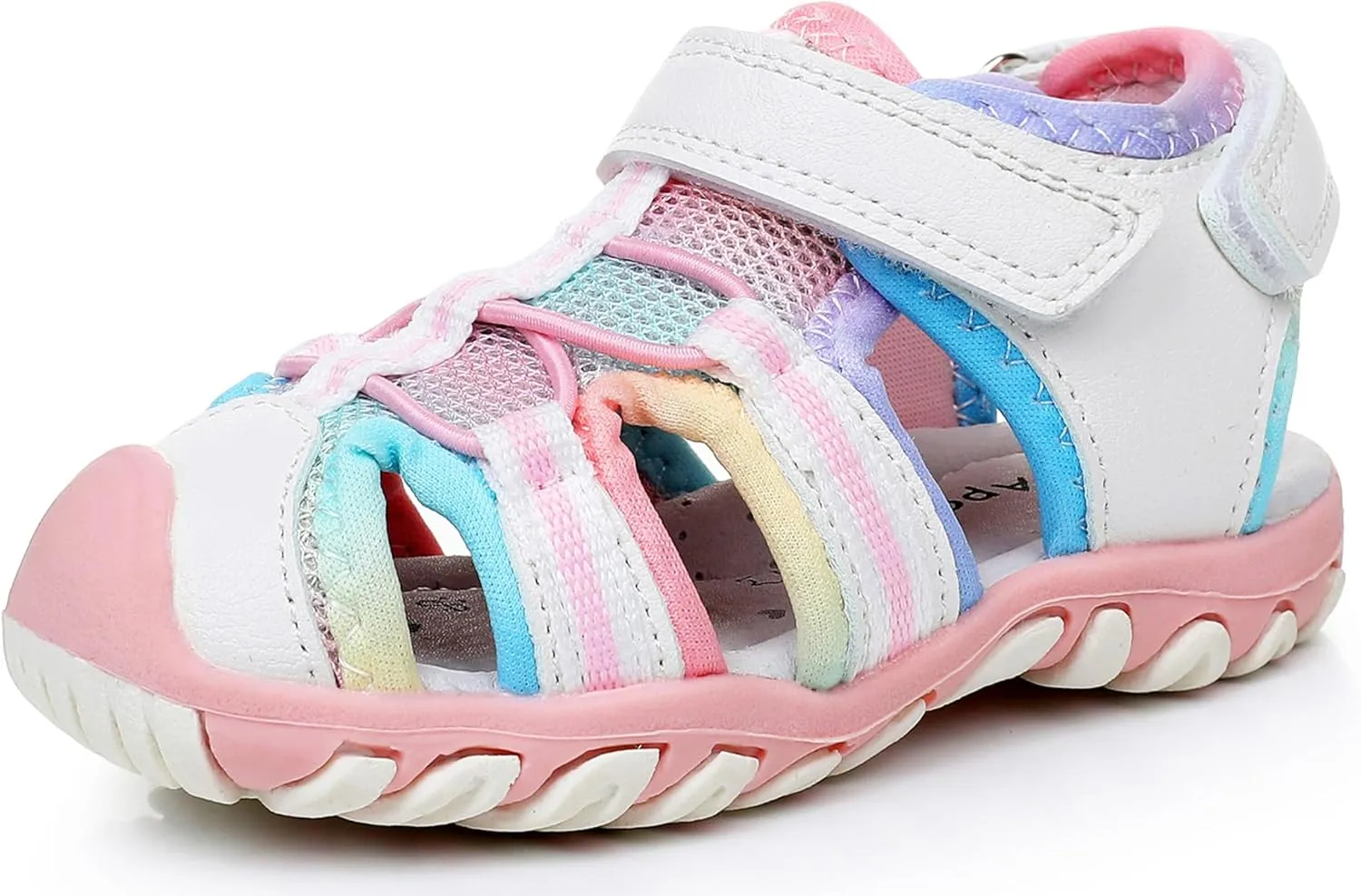 Apakowa Kid's Boy's Girl's Soft Sole Close Toe Sport Beach Sandals (Toddler/Little Kid)