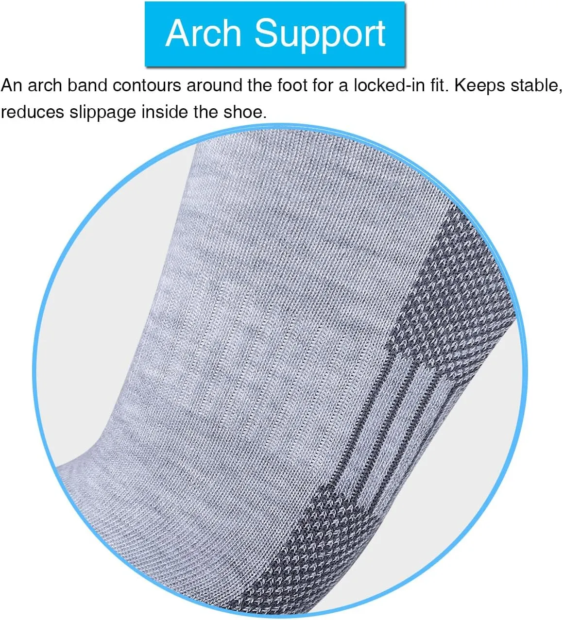 APTYID Men's Moisture Wicking Cushioned Crew Work Boot Socks (4-6 Pairs)