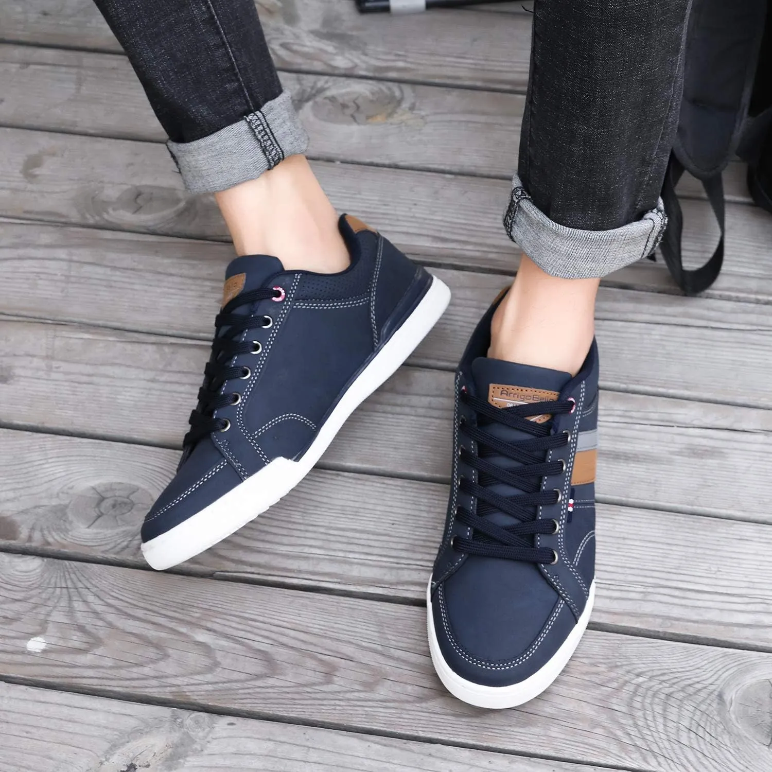 ARRIGO Bello Sneakers for Men Casual Shoes Low Top Comfortable Walking Shoes