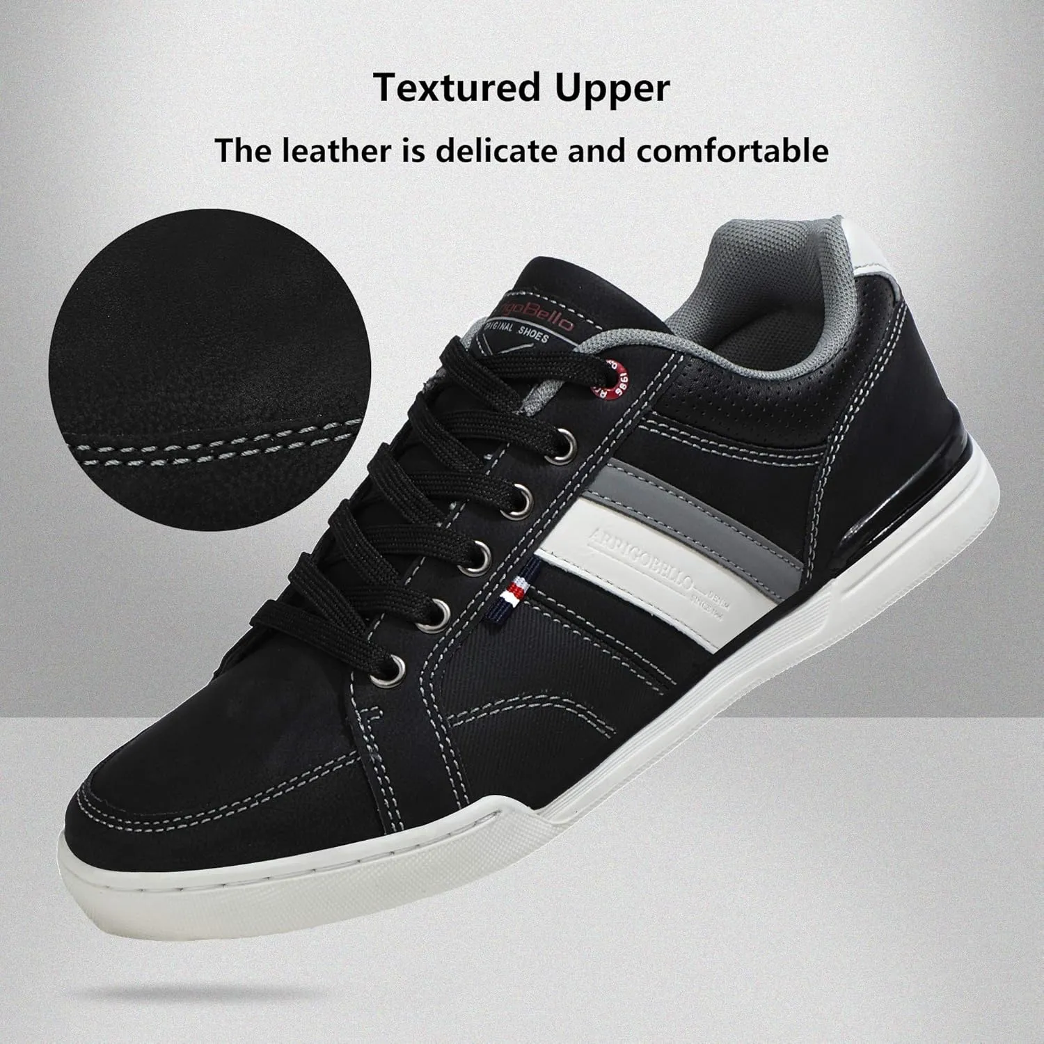 ARRIGO Bello Sneakers for Men Casual Shoes Low Top Comfortable Walking Shoes