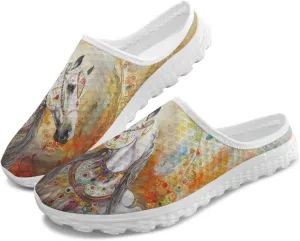 Backless Mesh Slip-On Mule Shoes for Women - Light, Comfort, Non-Slip, Easy Wear for Walking, Camping
