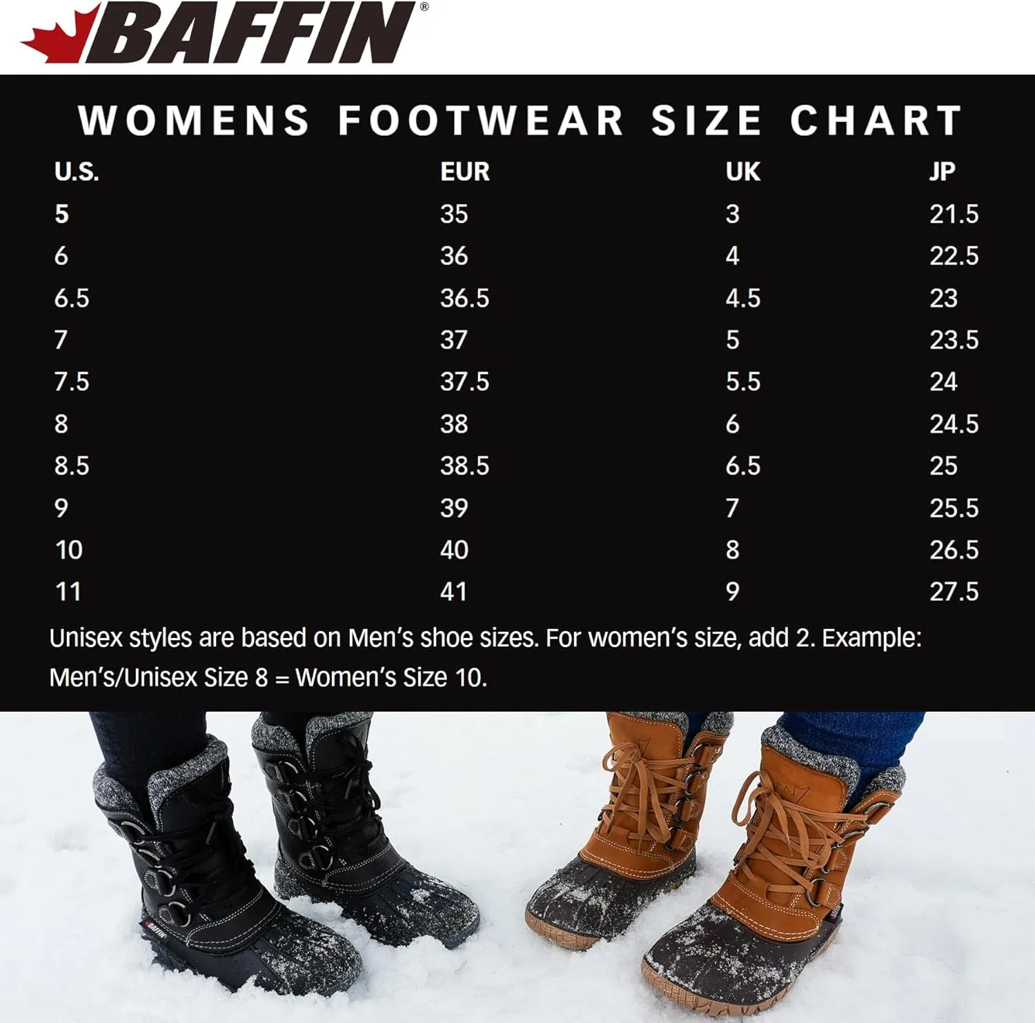 Baffin Women's BOBCAYGEON Tall Waterproof Insulated Lightweight Tundra-Rated Removable Liner Cold Weather Winter Snow Boots