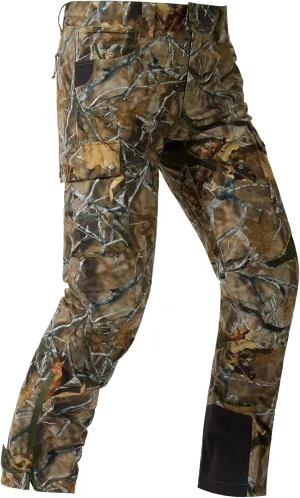 BASSDASH Walker Men’s Waterproof Breathable Hunting Pants with Silent Outer Fabric for Fishing Turkey Upland