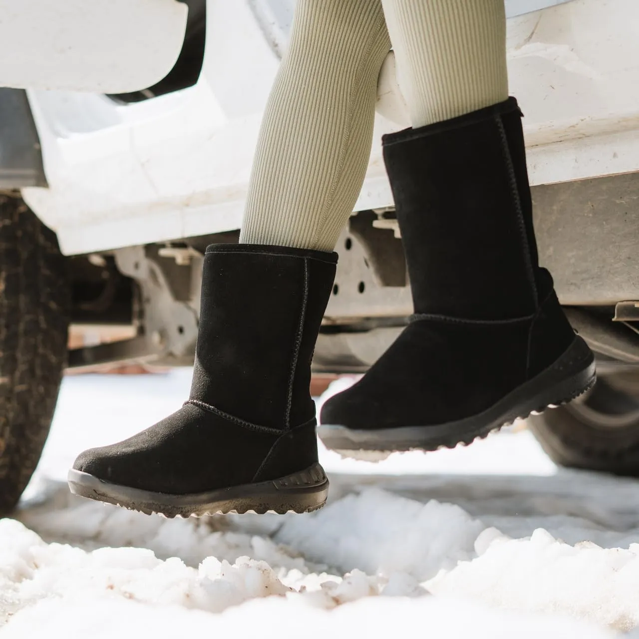BEARPAW Elle II Sport Boot | Classic Suede Slip-On | Comfortable Winter Boot for Women