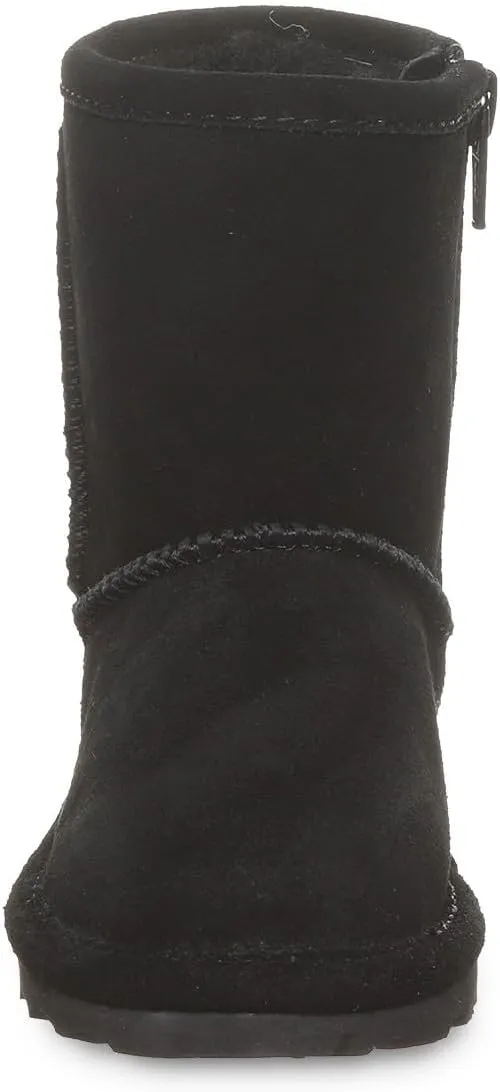 BEARPAW Elle Toddler Multiple Colors | Toddler's Boot Classic Suede with Zipper | Kid's Slip On Boot | Comfortable Winter Boot