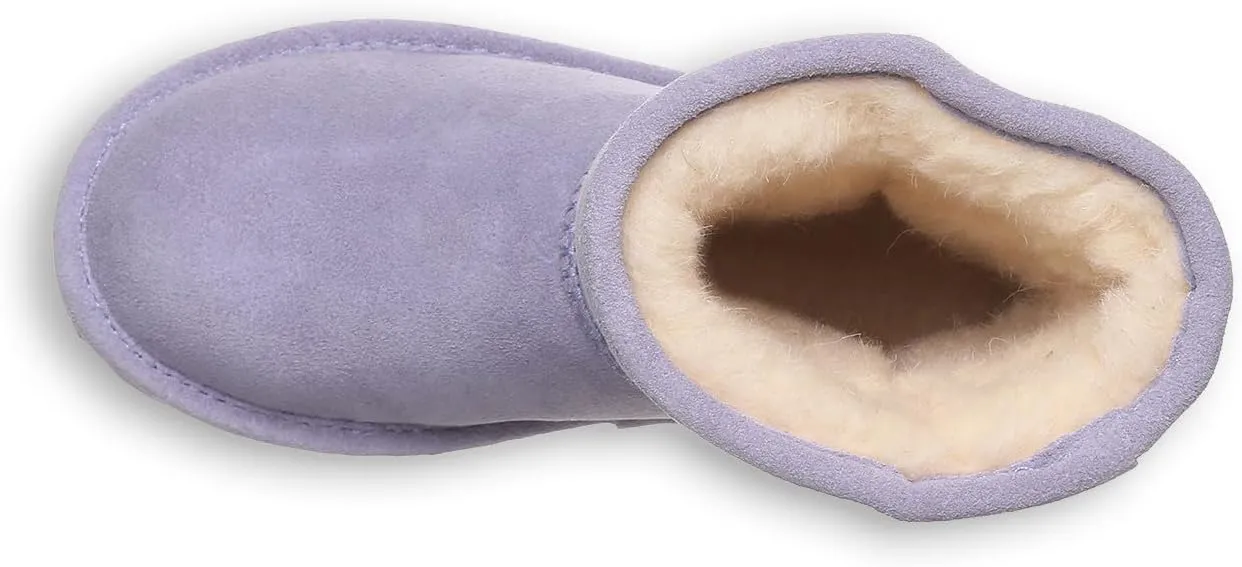 BEARPAW Elle Youth Multiple Colors | Youth's Boot Classic Suede | Youth's Slip On Boot | Comfortable Winter Boot