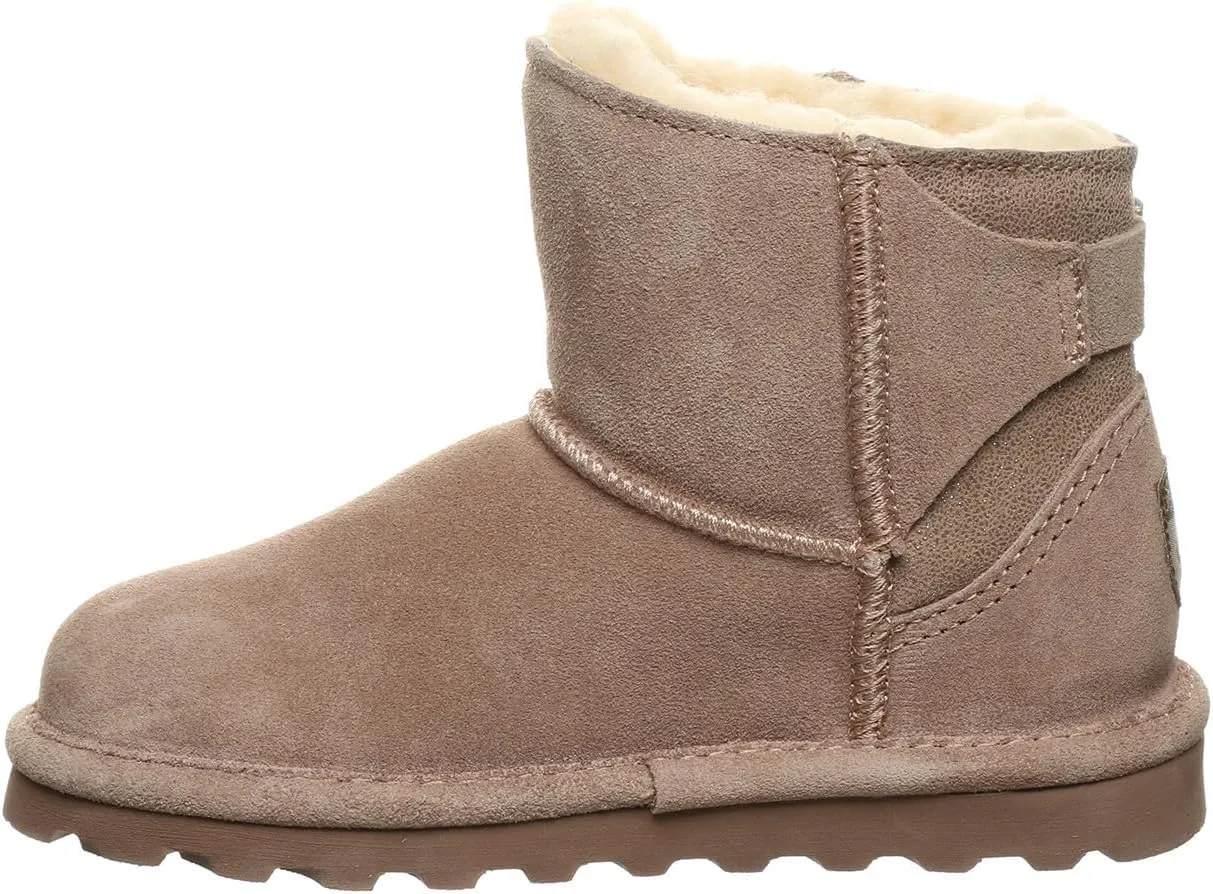 BEARPAW Women's Betty Youth Multiple Colors | Youth 's Ankle Boot | Youth 's Slip On Boot | Comfortable Winter Boot