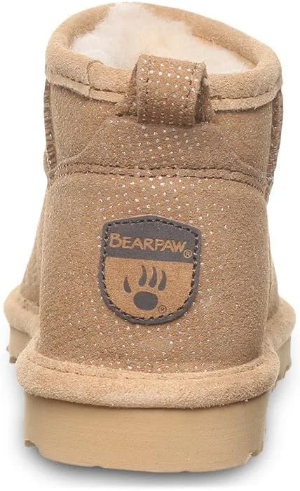 BEARPAW Women's Shorty Exotic Boot | Women's Ankle Boot | Comfortable Winter Boot
