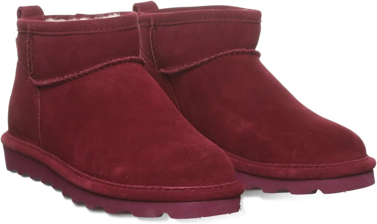 BEARPAW Women's Shorty Multiple Colors | Women's Ankle Boot | Women's Slip On Boot | Comfortable Winter Boot