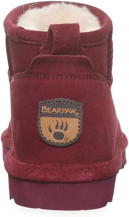 BEARPAW Women's Shorty Multiple Colors | Women's Ankle Boot | Women's Slip On Boot | Comfortable Winter Boot