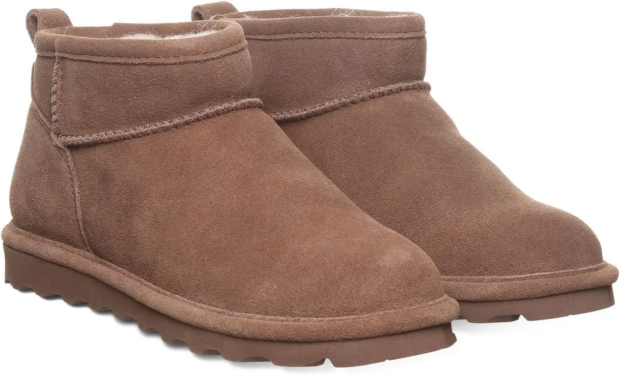 BEARPAW Women's Shorty Wide Multiple Colors | Women's Ankle Boot | Women's Slip On Boot | Comfortable Winter Boot