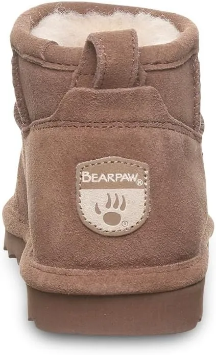 BEARPAW Women's Shorty Wide Multiple Colors | Women's Ankle Boot | Women's Slip On Boot | Comfortable Winter Boot