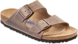 Birkenstock Arizona Soft Footbed Birkibuc Sandal,Tobacco Oiled Leather,7-7.5 2A(N) US Women