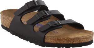 Birkenstock Women's, Florida Soft Footbed Sandal Black 38 M
