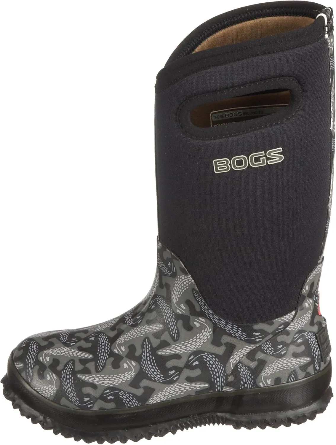 BOGS Unisex-Child Classic High Waterproof Insulated Rubber Neoprene Rain Boot