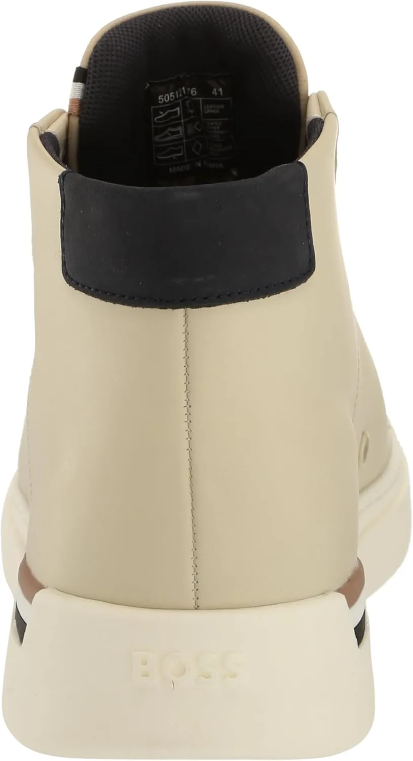 BOSS Men's Clint High Top Leather Sneaker