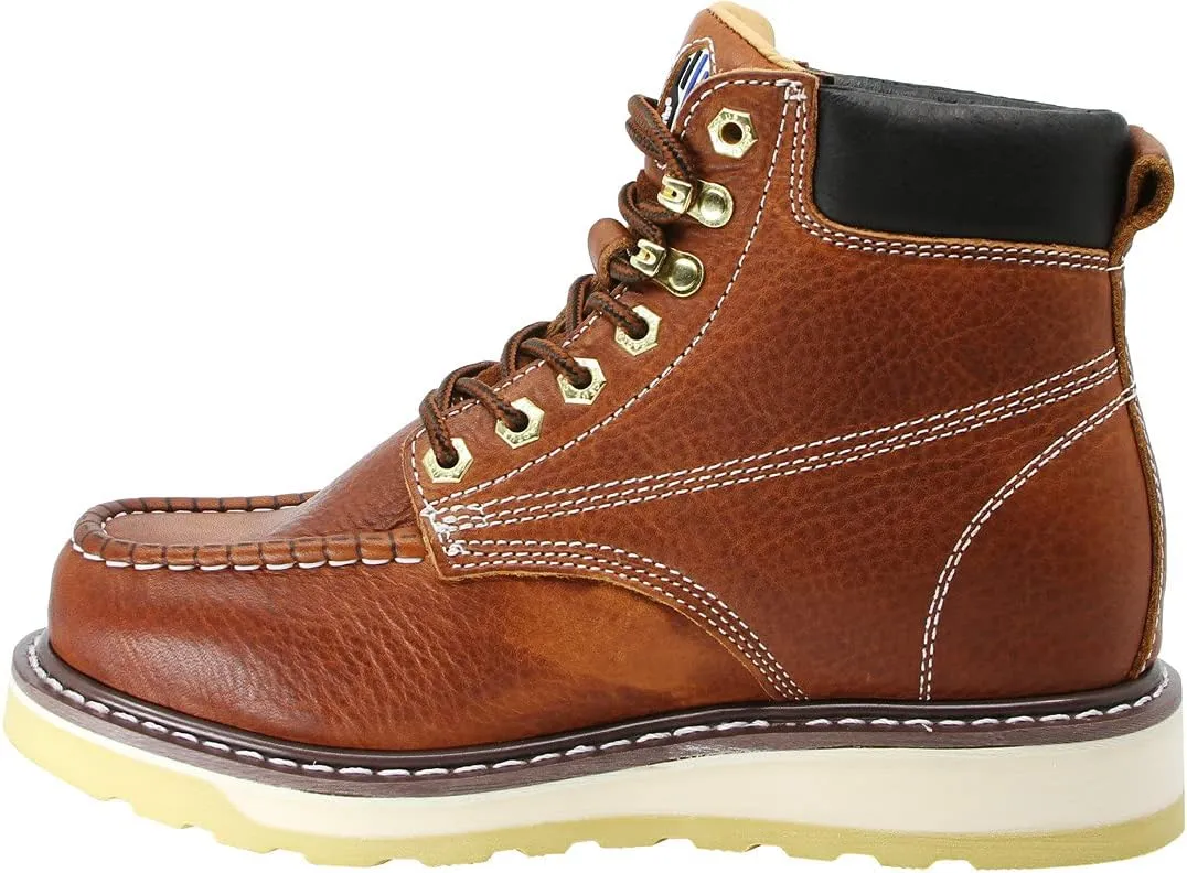 Cactus Men’s 6” Heavy Duty, Soft Toe, Genuine Goodyear Welt, Premium Full Grain Leather, Comfortable, Durable, Oil Resistant, Roofing, Industrial, Construction, Work Boots