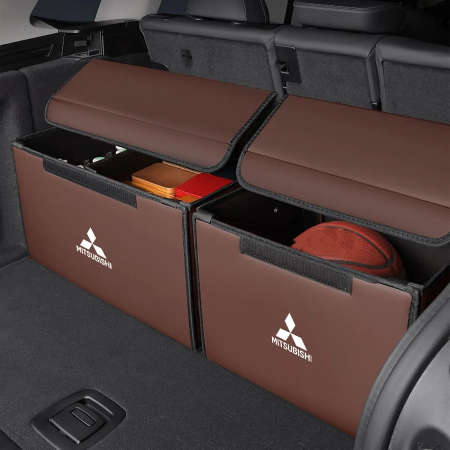 Car Boot Bag for Mitsubishi Outlander Diamond/Spirit/Basis 2019 2020 2021 Anti Slip Robust Stable Car Boot Organiser,Waterproof Wear-Resistant Boot Tidy for Car,B4 56 * 37 * 30