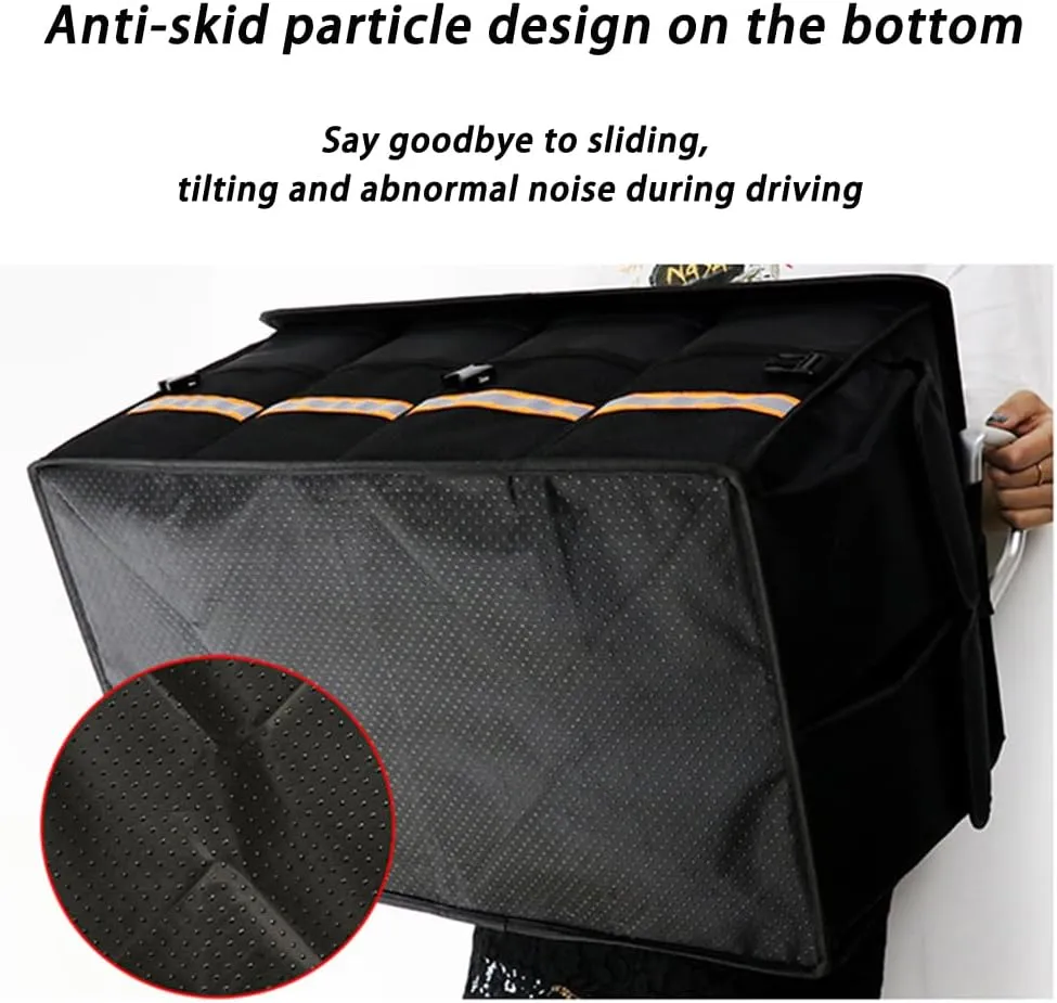 Car Boot Organiser for Abarth 500/595/600/695/Fastback/Pulse/Punto/Ritmo, Durable Car Boot Tidy Collapsible Easy to Use,B Grey-B Medium