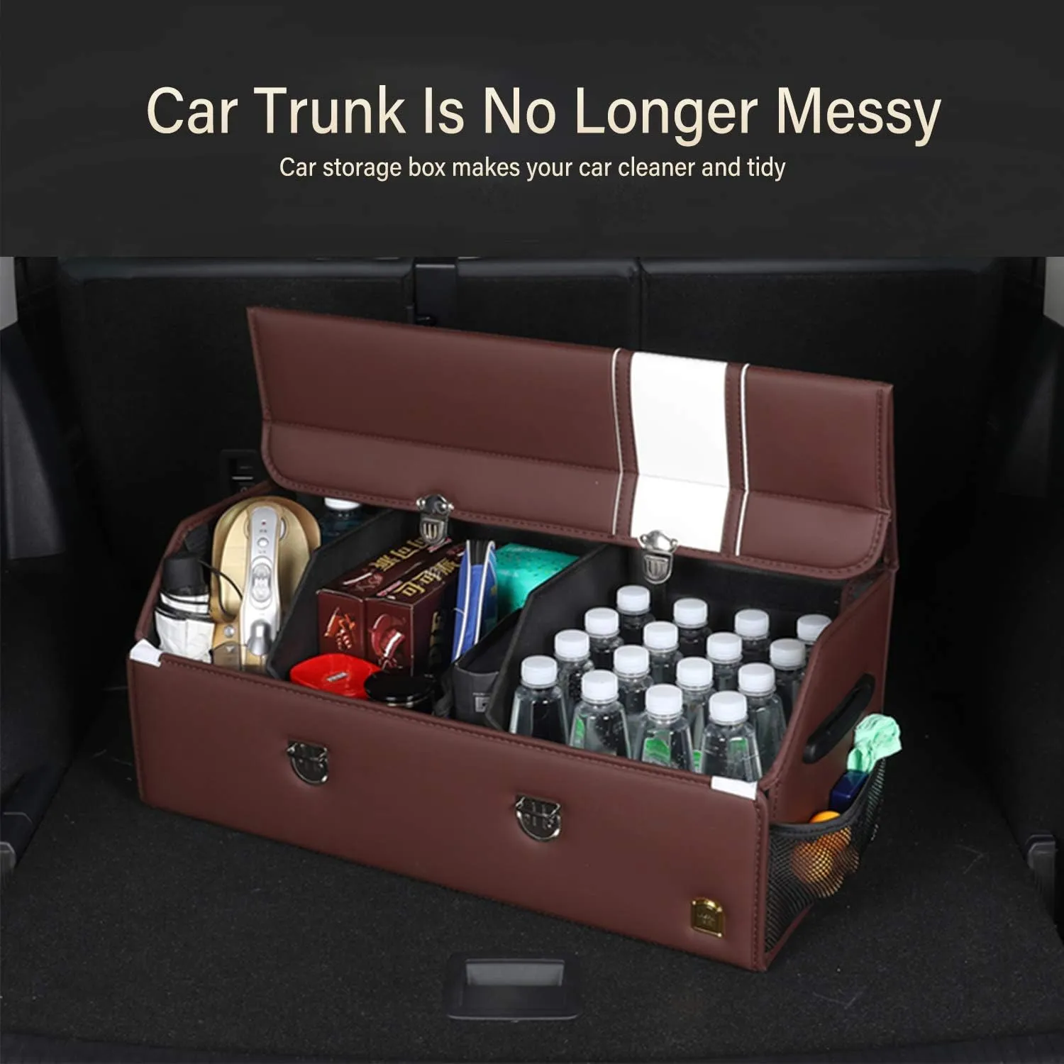 Car Boot Organiser for Rolls-Royce Silver Seraph/Silver Shadow, Foldable Storage Box Waterproof Car Boot Tidy Storage Box Durable Car Boot Storage Organiser,A-M