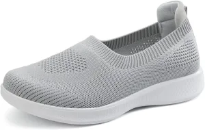 ChicWind Women's Mesh Walking Loafer Shoes Slip on Sock Sneakers Easy Nurse Flat Work Shoes