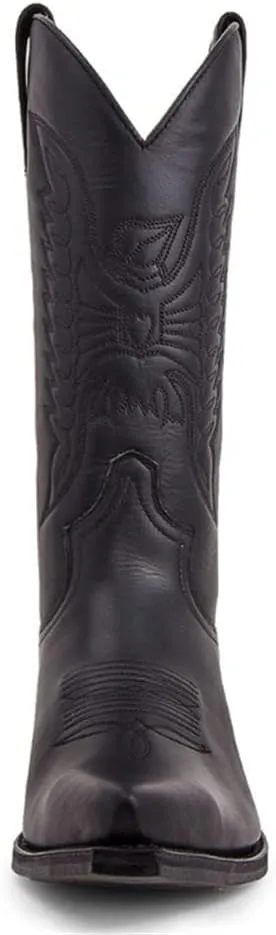 CHUUMEE Men's Fashion Pointed Toe High Heel Embroidered Durable Western Work Cowboy Boots