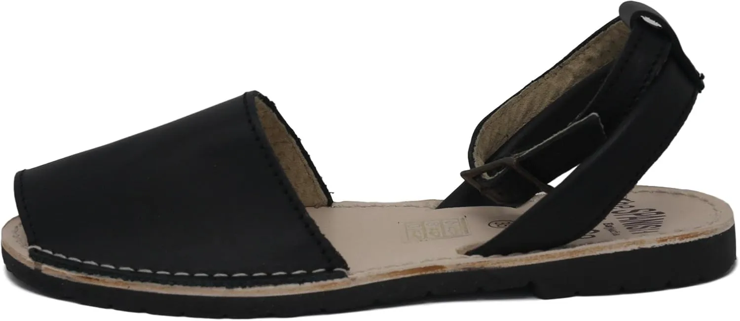 Classic Ankle Strap Sandals for Women – Dressy Soft Leather Sandals with Removable Ankle Strap, Casual Women’s Flat Sandals