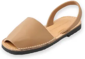Classic Flat Sandals for Women – Dressy Soft Leather Peep Toe Women’s Flat Sandals, Casual Slip on Flats