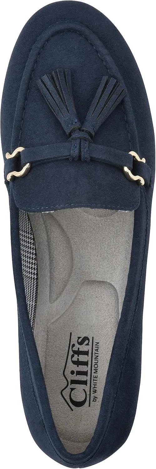 CLIFFS BY WHITE MOUNTAIN Women's Gush Cushioned Driving Moccasin Loafer Flat