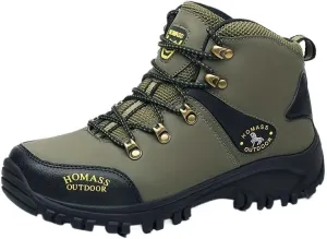 Comfortable Men's Hiking Shoes with Plush Lining, Arch Support, and Non-Slip Soles for Mountaineering and Travel