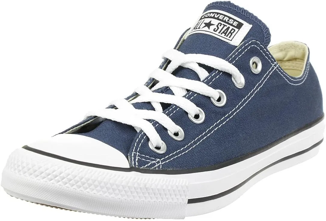 Converse Chuck Taylor All Star Canvas Low Top Sneaker, Navy ,9 US Men/11 US Women