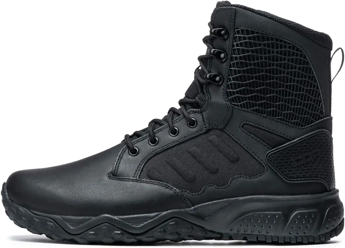 CQR Men's Military Tactical Boots, Lightweight 6 Inches Hiking Combat Boot Durable Breathable Outdoor Work Motorcycle Footwear