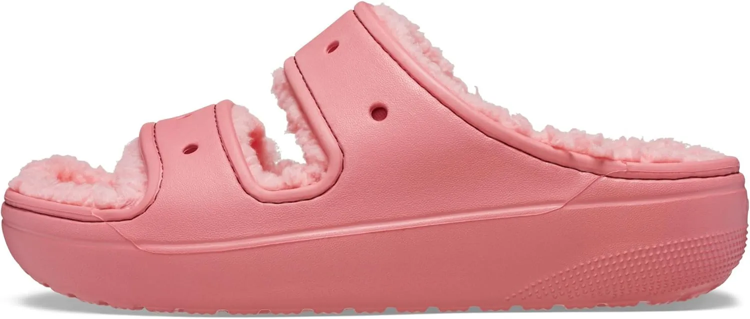 Crocs Unisex-Adult Classic Cozzzy Platform Sandals | Fuzzy Slippers Slide