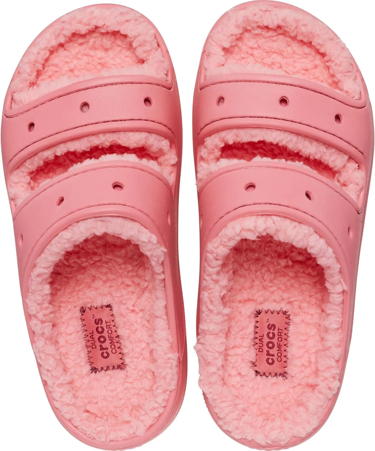 Crocs Unisex-Adult Classic Cozzzy Platform Sandals | Fuzzy Slippers Slide