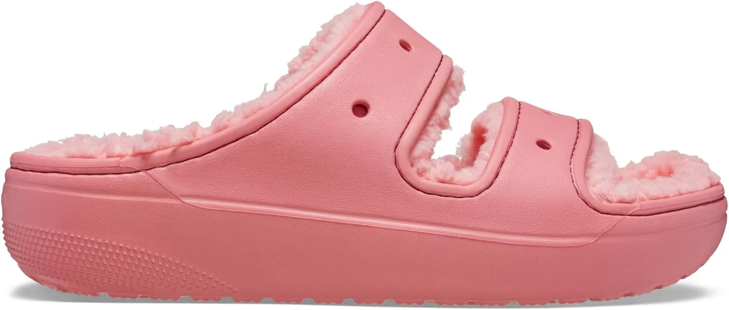 Crocs Unisex-Adult Classic Cozzzy Platform Sandals | Fuzzy Slippers Slide