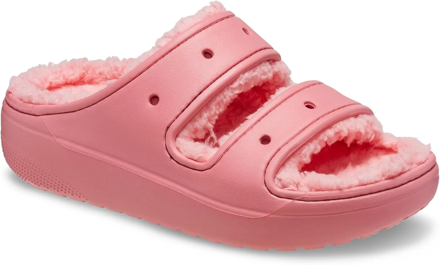 Crocs Unisex-Adult Classic Cozzzy Platform Sandals | Fuzzy Slippers Slide