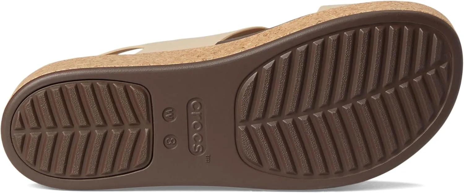 Crocs Women's Brooklyn Cork Low Wedge Sandal