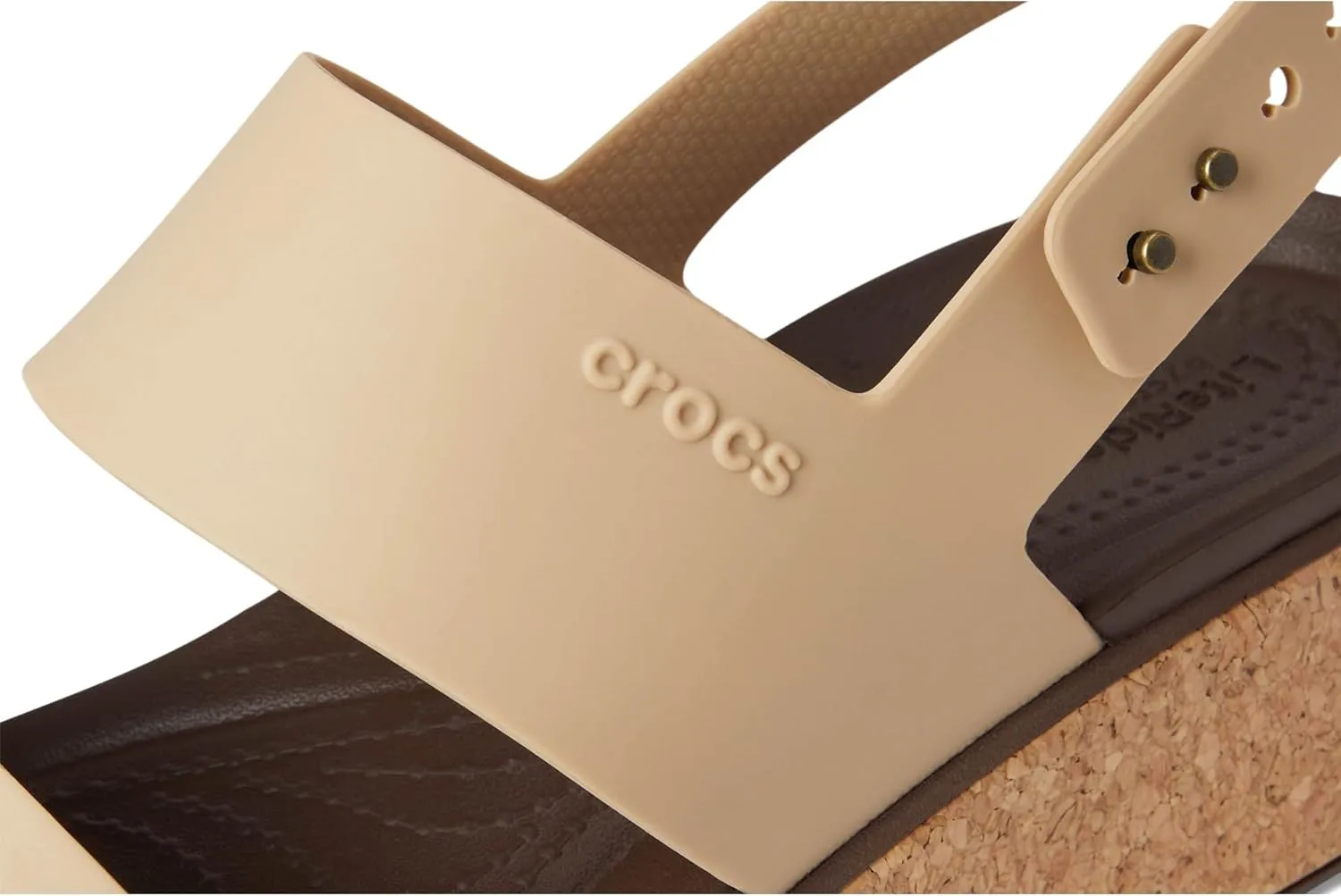 Crocs Women's Brooklyn Cork Low Wedge Sandal