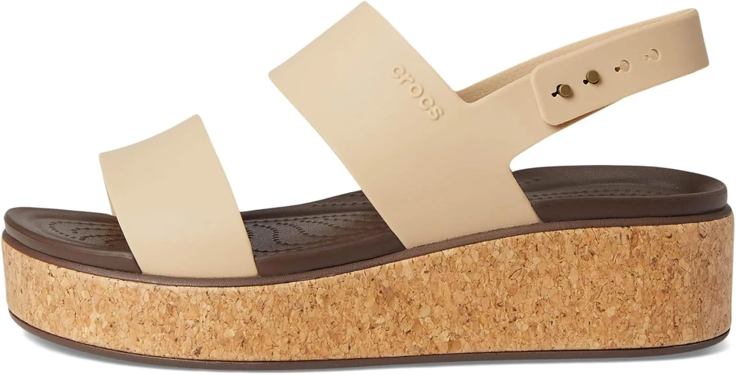 Crocs Women's Brooklyn Cork Low Wedge Sandal